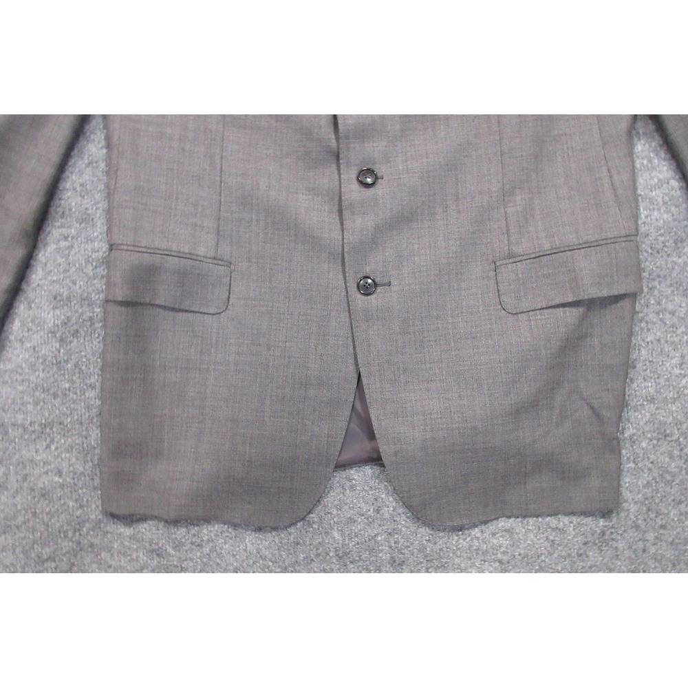 Ermenegildo Zegna Blazer Mens 56 Gray Wool Three Button Lined Suit Jacket US 46R - Picture 7 of 13